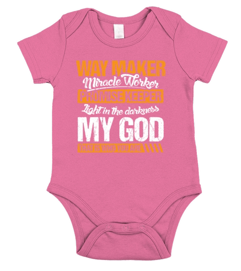 Waymaker Isaiah Jesus Christian Quote Short Sleeve Baby One-Piece