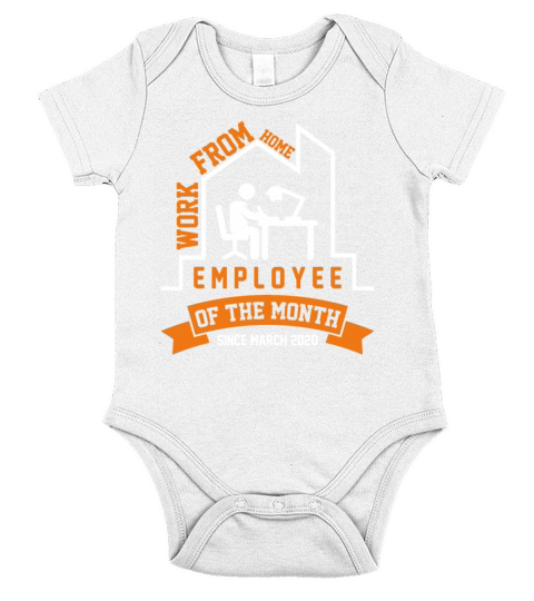 Work From Home Employee Of The Month Short Sleeve Baby One-Piece
