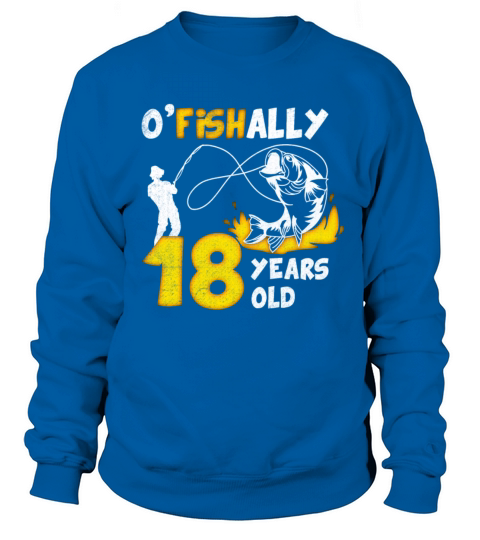 18th Birthday Fishing 1975 Vintage Fisherman Angle Sweatshirt Unisex