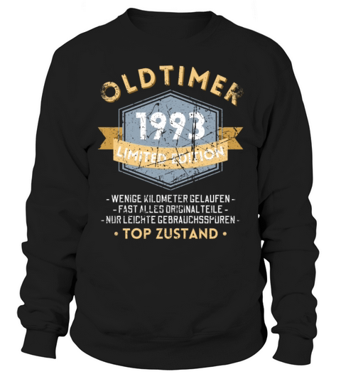 30th Birthday Vintage 1993 Sweatshirt Unisex