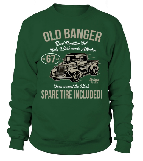 67th Birthday Vintage Old Banger 67 Years Old Men Sweatshirt Unisex