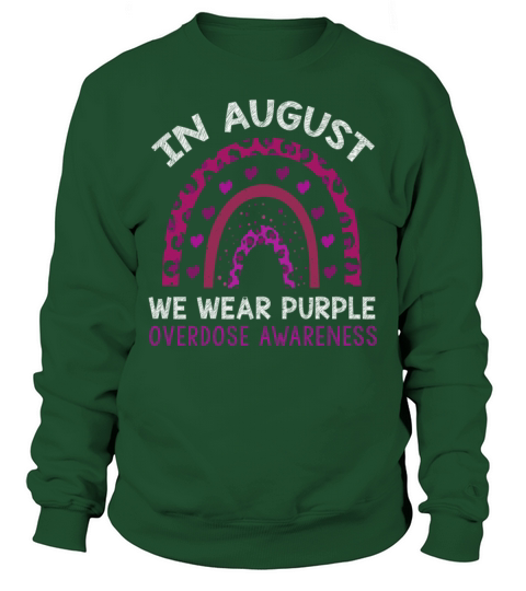 August Wear Purple Overdose Awareness Month Sweatshirt Unisex