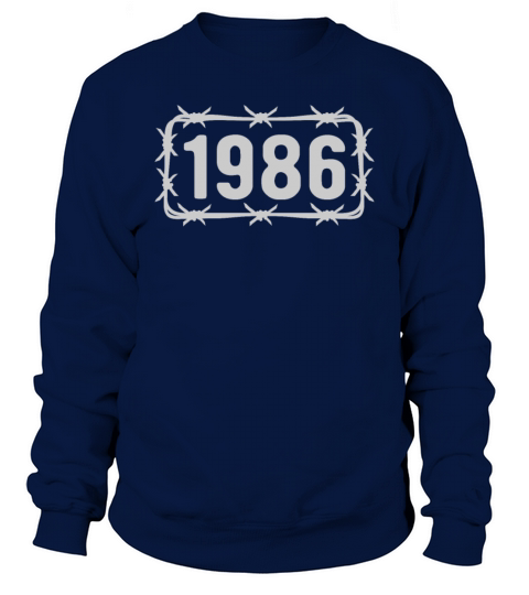 Birthday Vintage 1986 Barbed Wire Sweatshirt Unisex