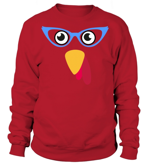 Cool Turkey Face With Sunglasses Funny Thanksgivin Sweatshirt Unisex