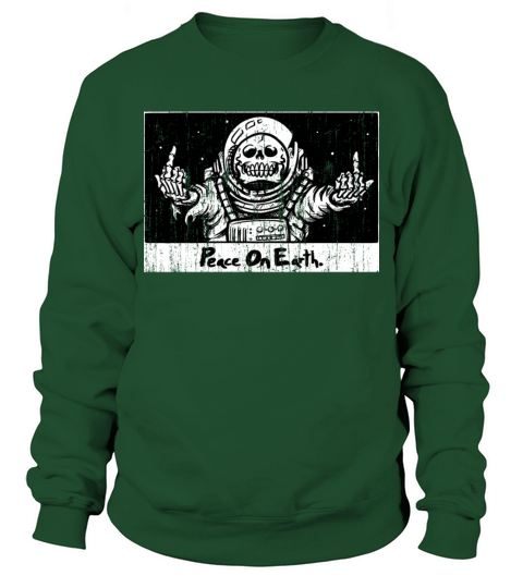 Peace on earth vintage middle fingers Sweatshirt Unisex