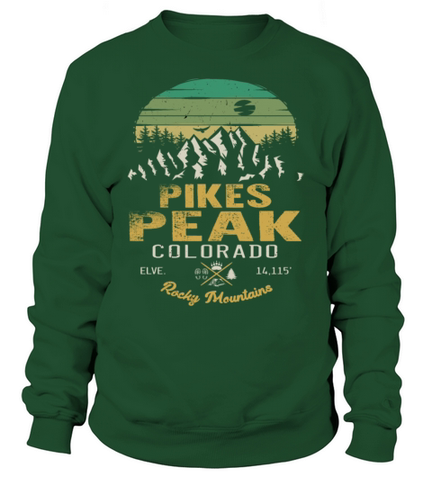 Pikes Peak Colorado Rocky Mountains Sweatshirt Unisex