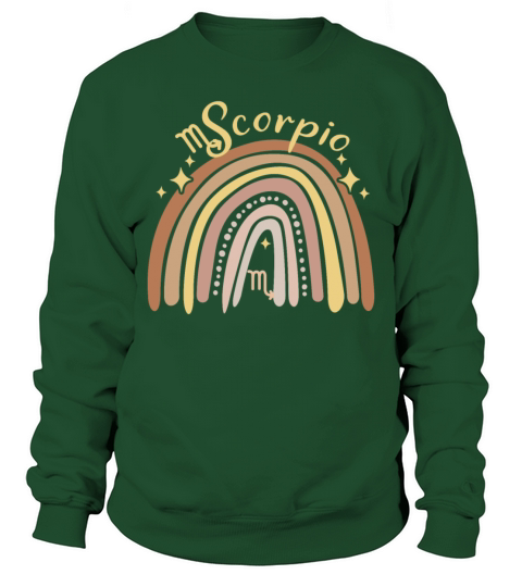 Scorpio Zodiac Bohemian Boho Rainbow 70s Vintage A Sweatshirt Unisex