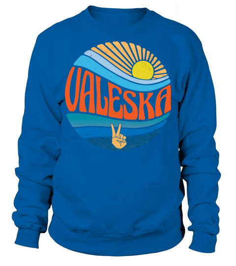 Valeska Shirt Vintage Sunset Valeska Groovy Tie Sweatshirt Unisex