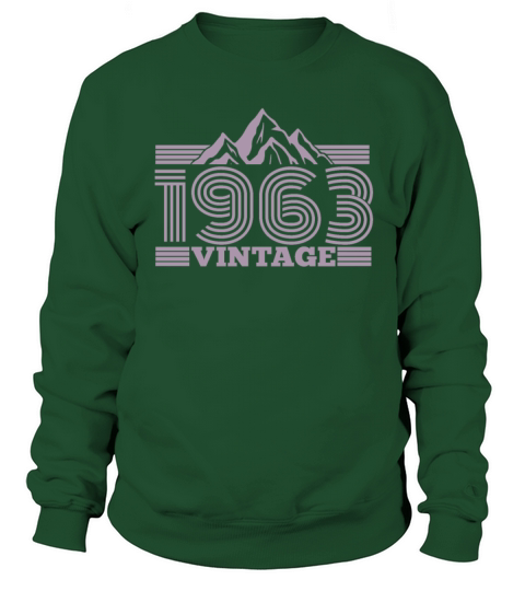Vintage 1963 Birthday Retro Look Sweatshirt Unisex