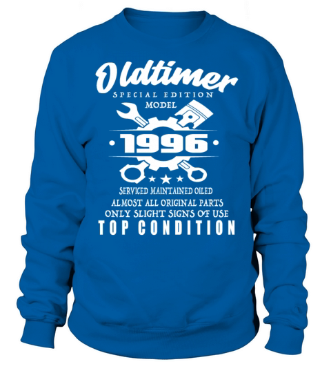 Vintage Special Edition Model 1996 Birthday Sweatshirt Unisex