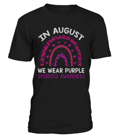 August Wear Purple Overdose Awareness Month T-Shirt Unisex