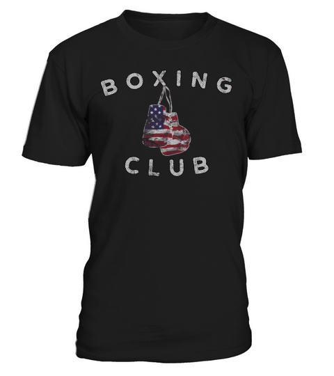 Boxing Club Vintage Us Flag Boxing Gloves T-Shirt Unisex