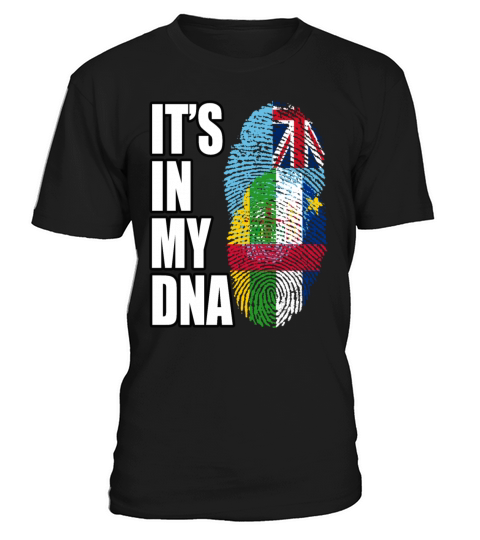 Fijian And Central African Mix Heritage DNA Flag T-Shirt Unisex