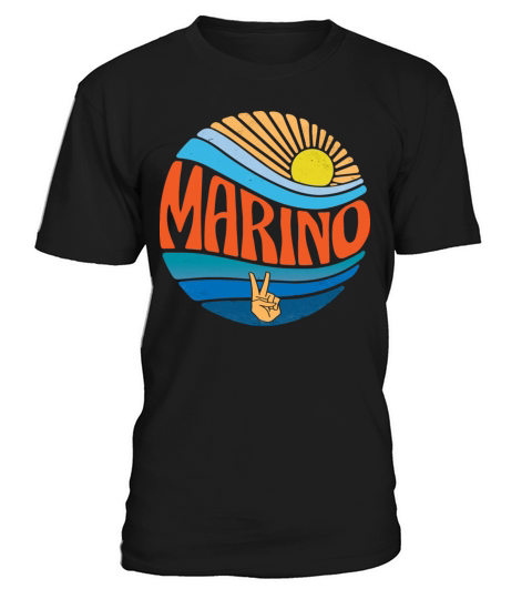 Marino Shirt Vintage Sunset Marino Groovy Tie Dye T-Shirt Unisex