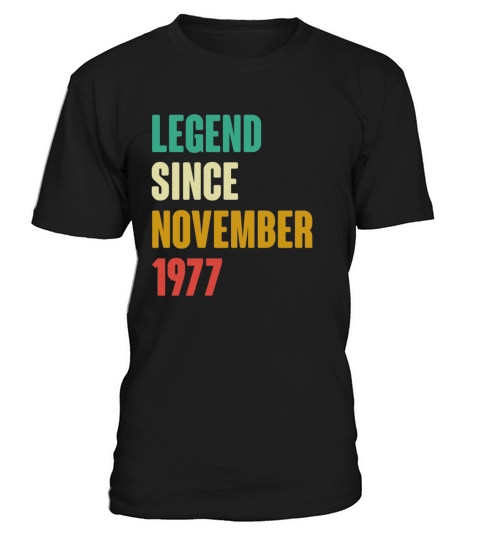 November 1977 45th Birthday 45 Years Old Bday Gif T-Shirt Unisex