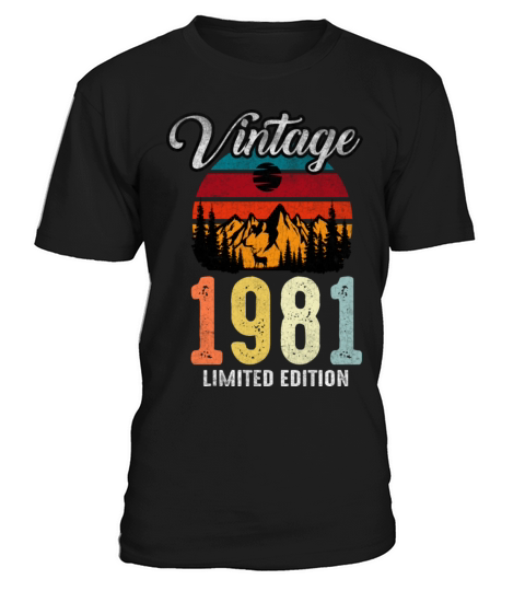 Retro Vintage 1981 Made in 1981 41st Bday T-Shirt Unisex