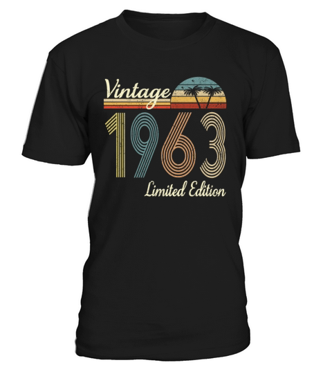 Vintage 1963 Limited Edition 60th Birthday Gift T-Shirt Unisex