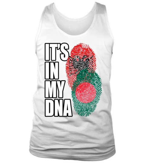 Albanian And Bangladeshi Mix Heritage DNA Flag Tank Top Unisex