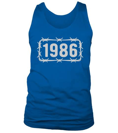 Birthday Vintage 1986 Barbed Wire Tank Top Unisex
