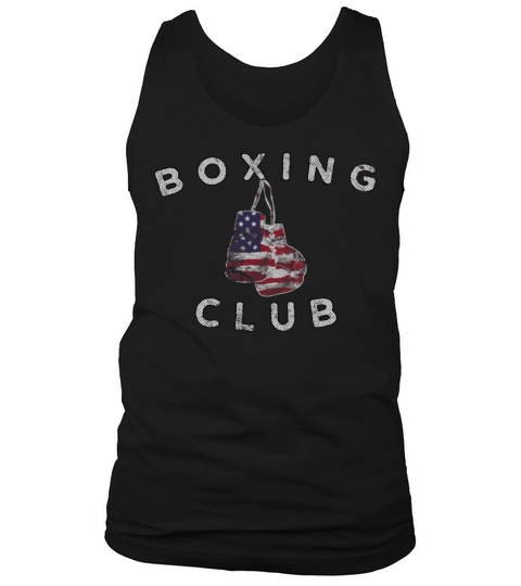 Boxing Club Vintage Us Flag Boxing Gloves Tank Top Unisex