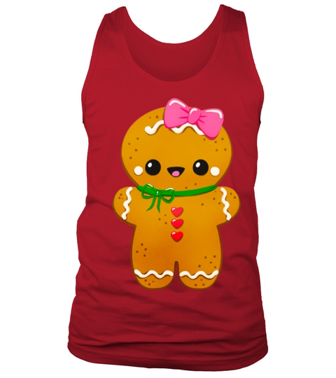 Christmas Cookie Baking Gingerbread Cute Girl Wome Tank Top Unisex
