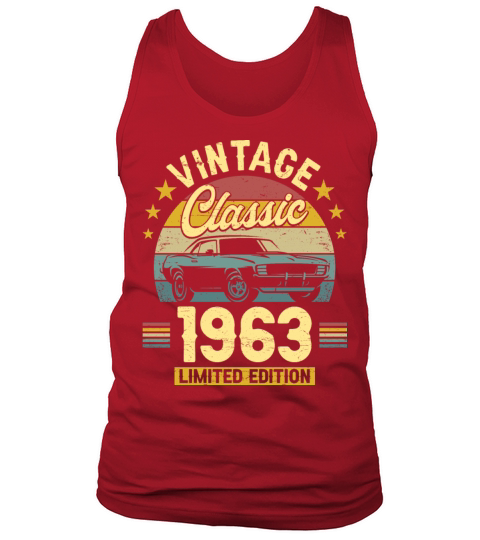 Classic 1963 60 Years Old Vintage 60th Birthday Tank Top Unisex