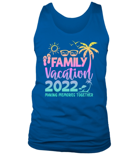 Family Trip Summer Vacation Beach 2022 Vintage Lov Tank Top Unisex