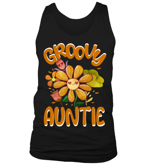 Groovy Auntie Family Matching Vintage Family Tank Top Unisex