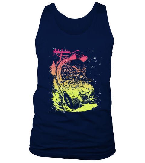 Hot Rod Cars Vintage Retro American Hotrod Horror Tank Top Unisex