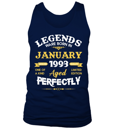 January 1993 Vintage Birthday Present Tank Top Unisex
