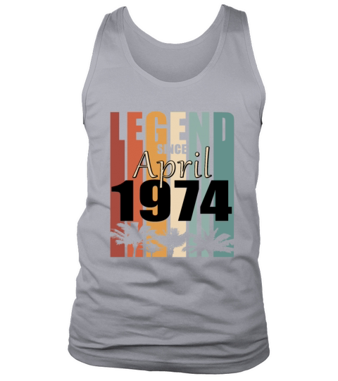 Legend born April 1974 vintage Tank Top Unisex