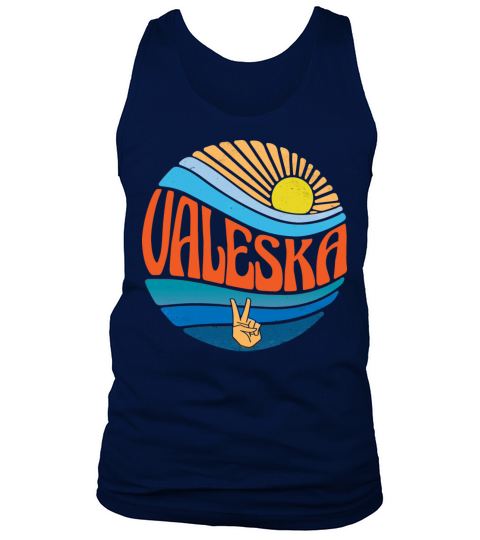 Valeska Shirt Vintage Sunset Valeska Groovy Tie Tank Top Unisex