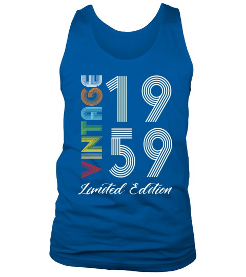 Vintage 1959 Vintage Birthday Retro Vintage Tank Top Unisex