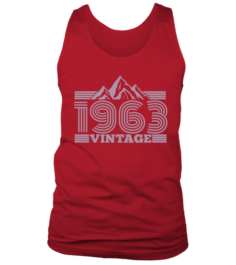 Vintage 1963 Birthday Retro Look Tank Top Unisex