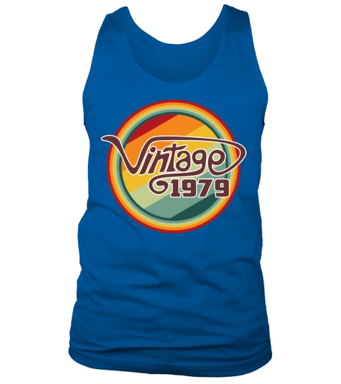 Vintage 1979 curve Tank Top Unisex