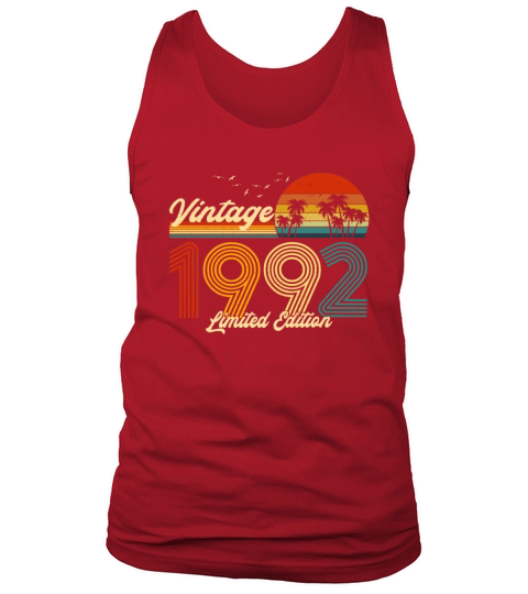 Vintage 1992 Limited Edition Gift for Birthday Tank Top Unisex