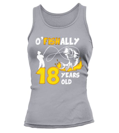 18th Birthday Fishing 1975 Vintage Fisherman Angle Tank top Woman