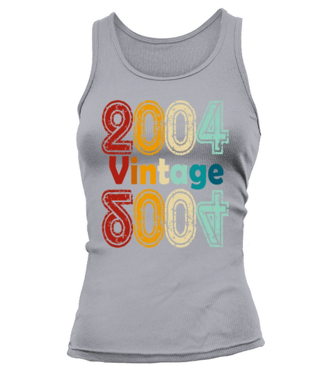 2004 vintage vintage retro birthday gift Tank top Woman