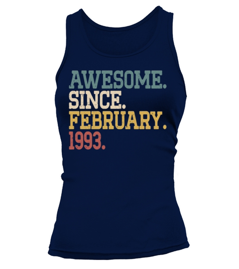 30th birthday awesome since vintage february 1993 Tank top Woman