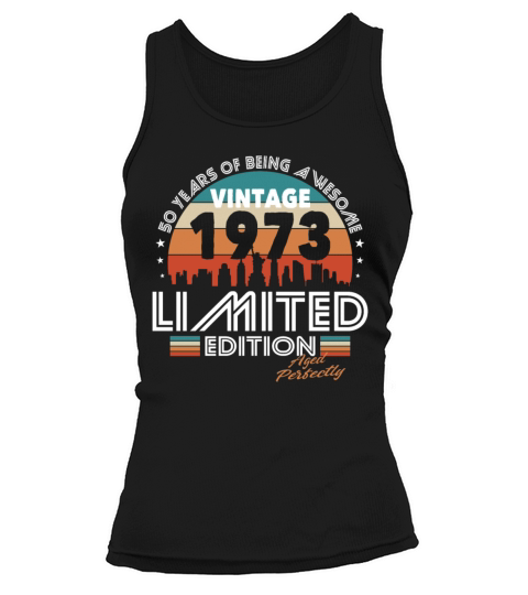 50th birthday vintage 1973 aged perfectly Tank top Woman