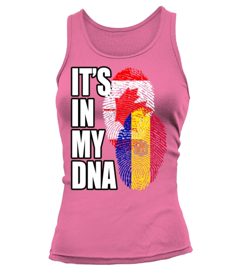 Andorran And Canadian Mix Heritage DNA Flag Tank top Woman