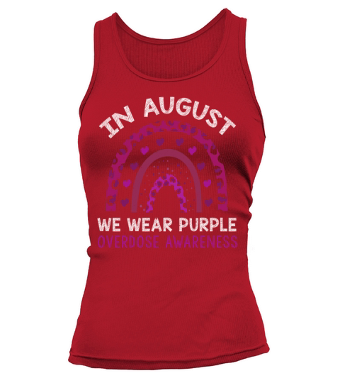 August Wear Purple Overdose Awareness Month Tank top Woman