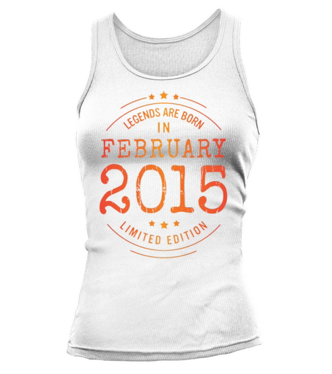 Birthday February 2015 Limited Edition Vintage Tank top Woman