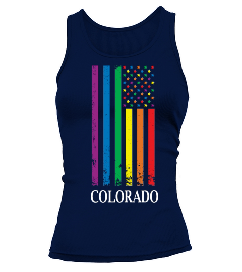 Colorado Pride Month Pride Flag LGBT Community LGB Tank top Woman