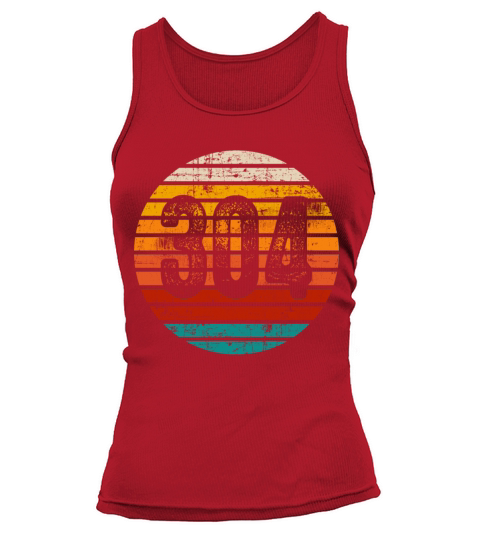 Distressed Vintage Sunset 304 Area Code Tank top Woman