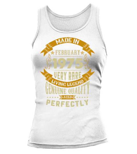 February 1975 Vintage Birthday Present Tank top Woman