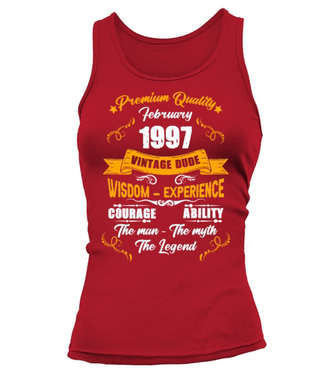February 1997 Vintage Birthday Present Tank top Woman