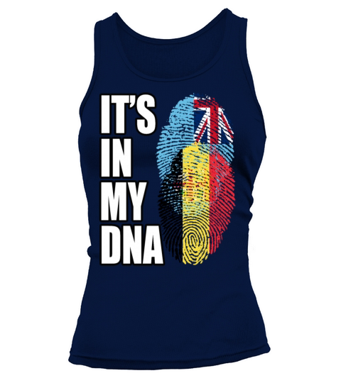 Fijian And Belgian Mix Heritage DNA Flag Tank top Woman