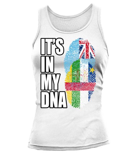 Fijian And Central African Mix Heritage DNA Flag Tank top Woman