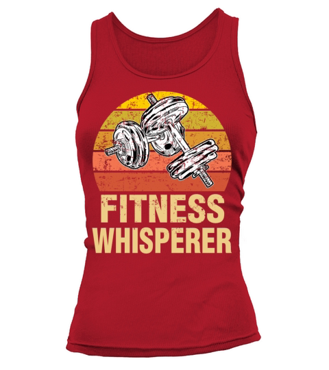 Fitness Whisperer Funny Weightlifting Gym Workout Tank top Woman